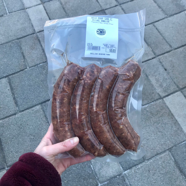 Wild Boar Garlic Sausages